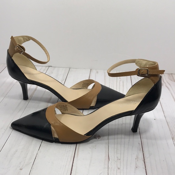nine west two tone pumps